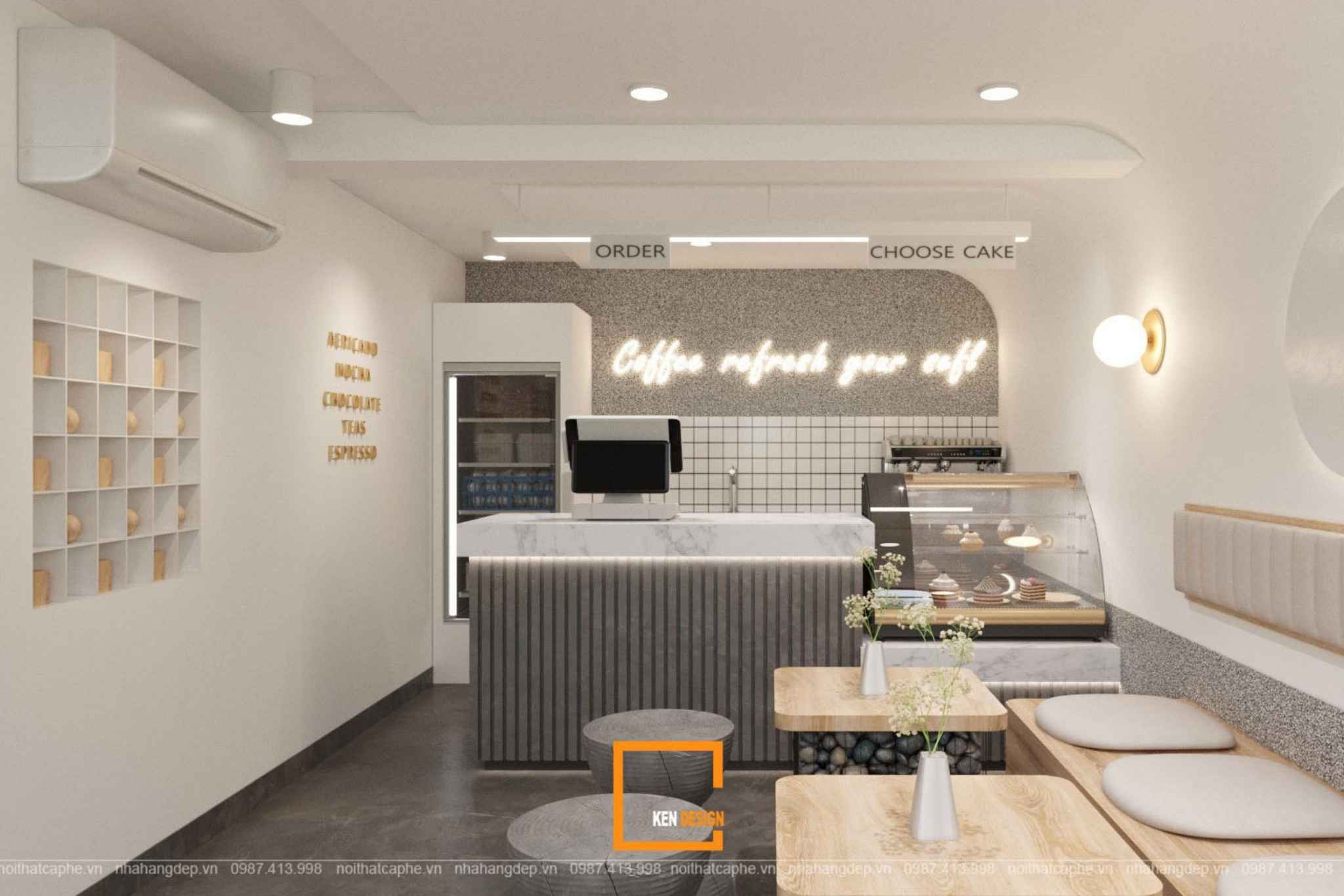 Quán cafe mặt bằng dưới 50m²
